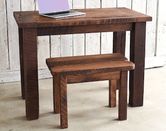 Farmhouse Desk With Pencil Drawer
