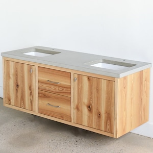 60 floating sale vanity double sink