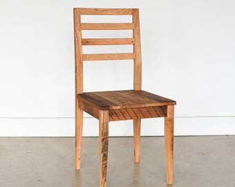 Dining Chair made with Reclaimed Wood / Farmhouse Dining Chair