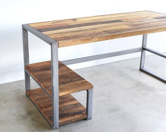 Reclaimed Wood Desk / Industrial Office Desk