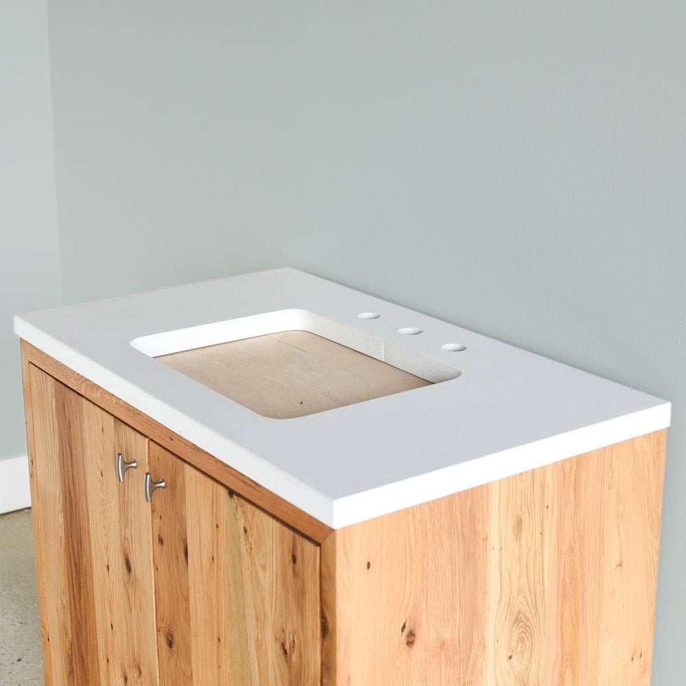 Home & Living Bathroom Bathroom Vanities Rectangle Undermount Sink Concrete Vanity Top