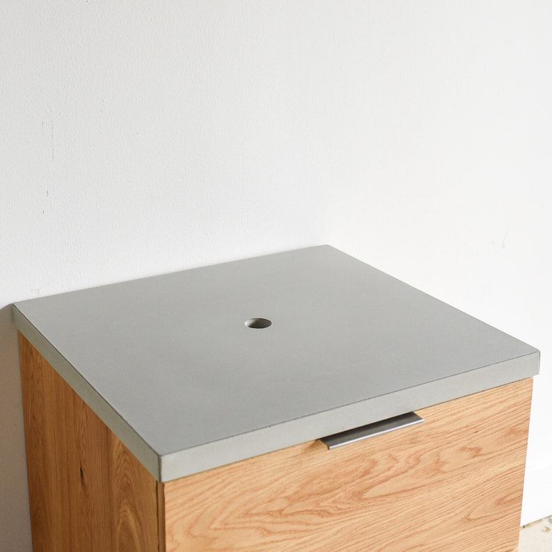 Concrete Vessel Vanity Top / Single Sink image 1