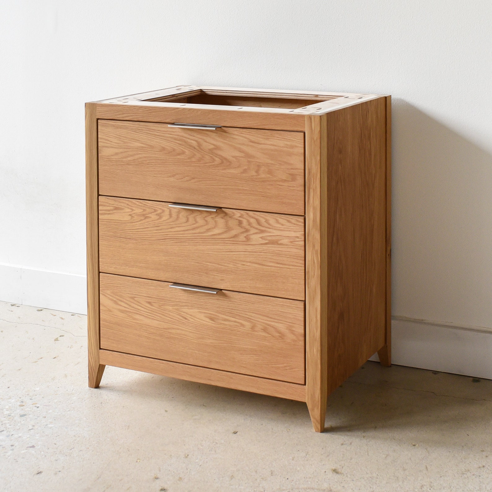 Quick Ship Bathroom Vanity / 3drawer Mid Century Modern Etsy