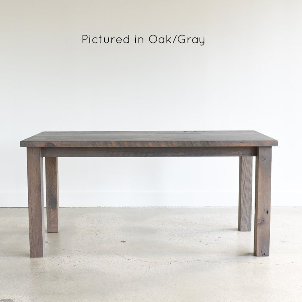 Reclaimed Wood Kitchen Table / Plank Farmhouse Dining Table Etsy