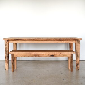 Quick Ship Reclaimed Wood Farmhouse Dining Table / Tapered Legs - Etsy