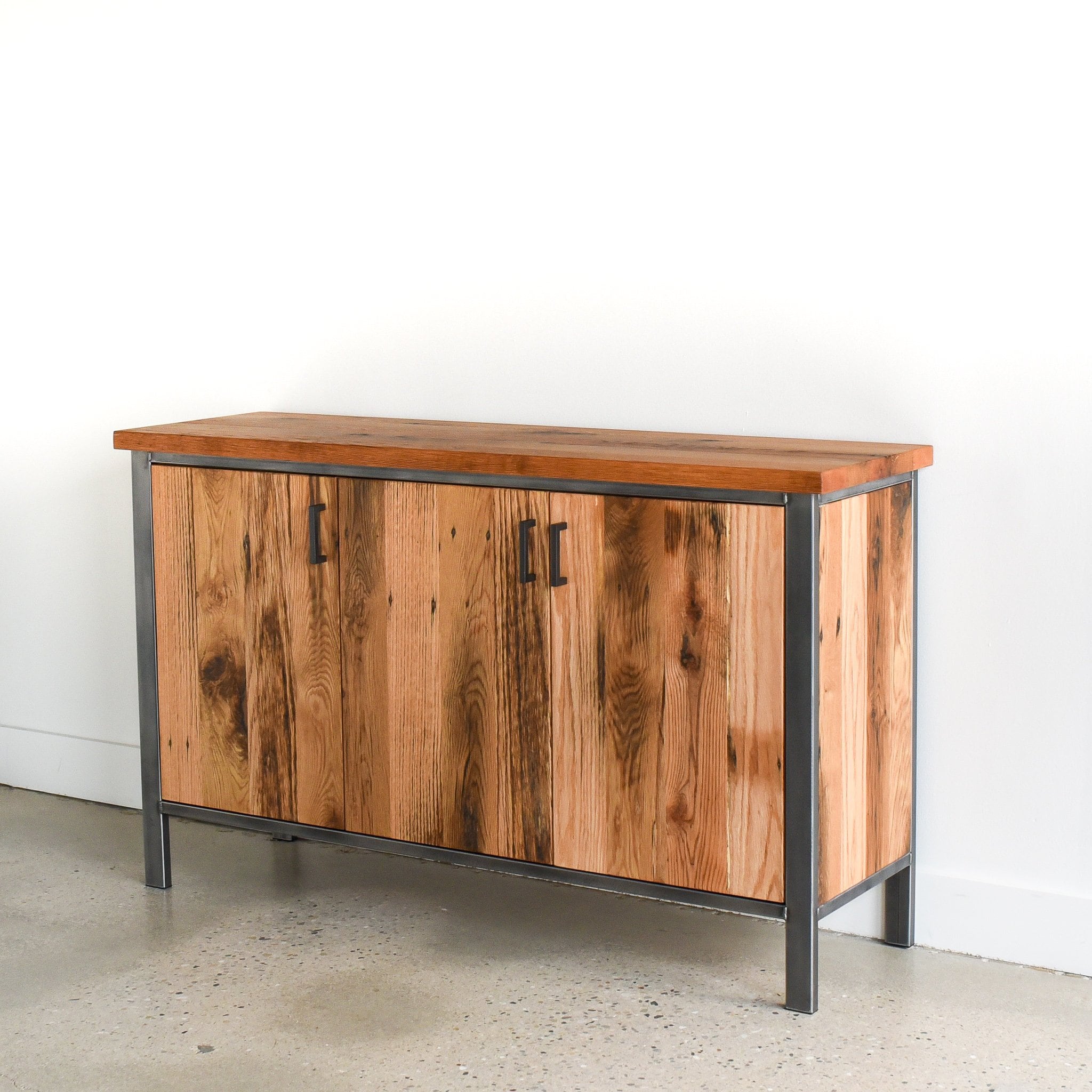 Industrial Buffet Cabinet Reclaimed Wood Storage Credenza Etsy