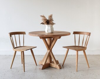 48 round 2024 oak dining table