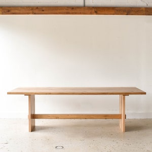 Farmhouse Kitchen Table | Timber Frame Kitchen Table | 3" Reclaimed Oak