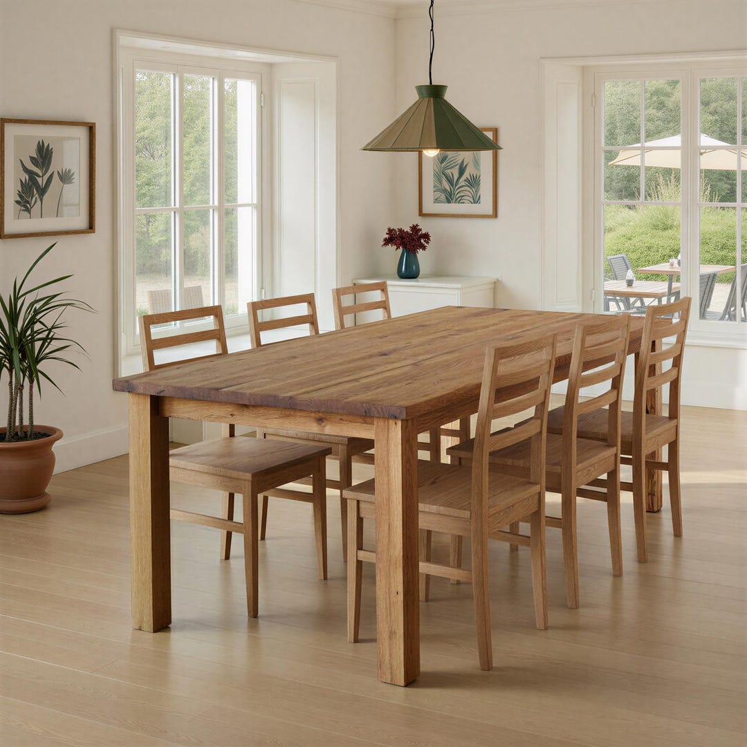Reclaimed Wood Kitchen Table / Plank Farmhouse Dining Table - Etsy