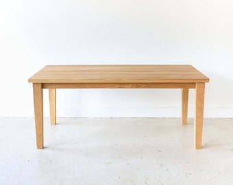 Modern Dining Table with Tapered Legs