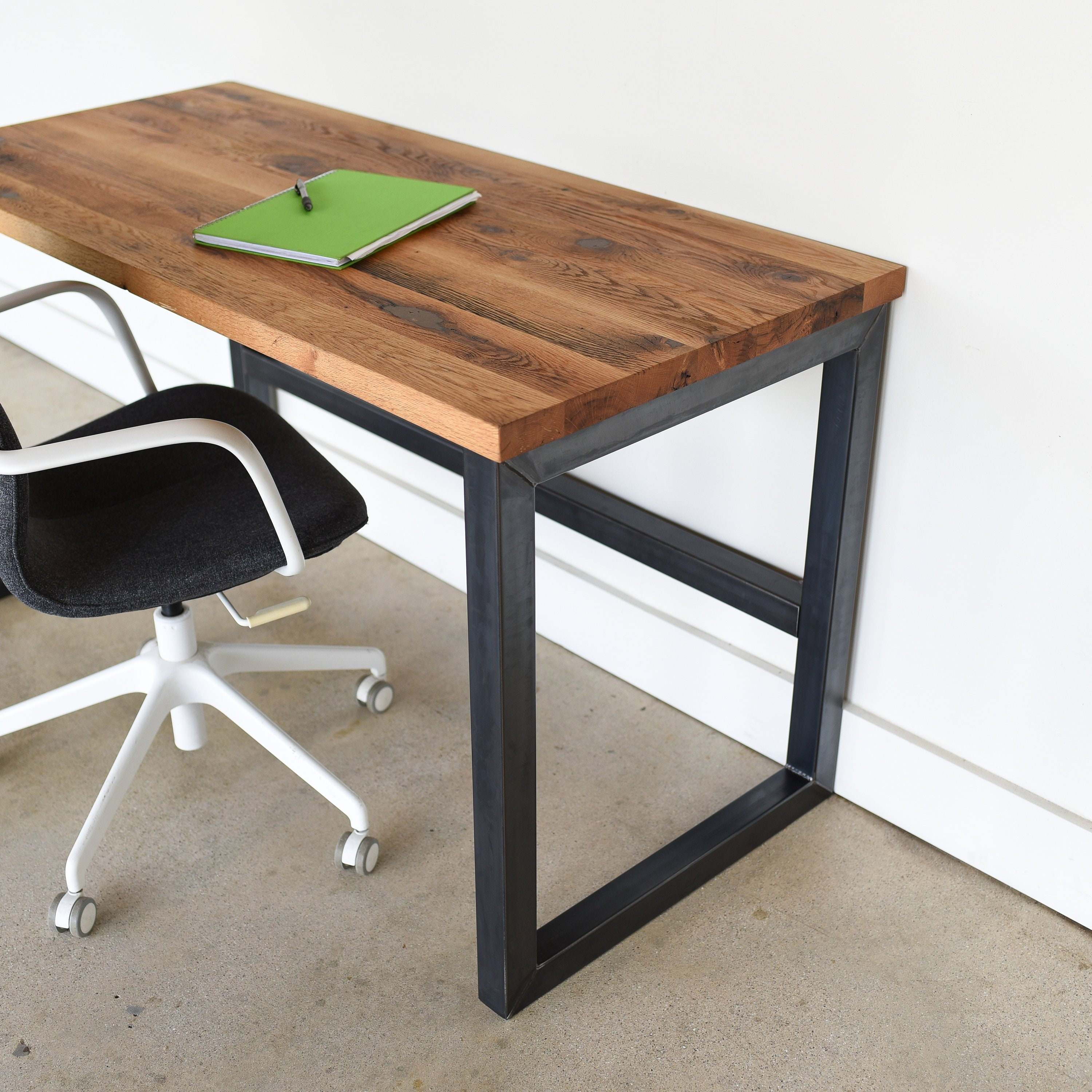 Reclaimed Wood Desk Industrial Modern