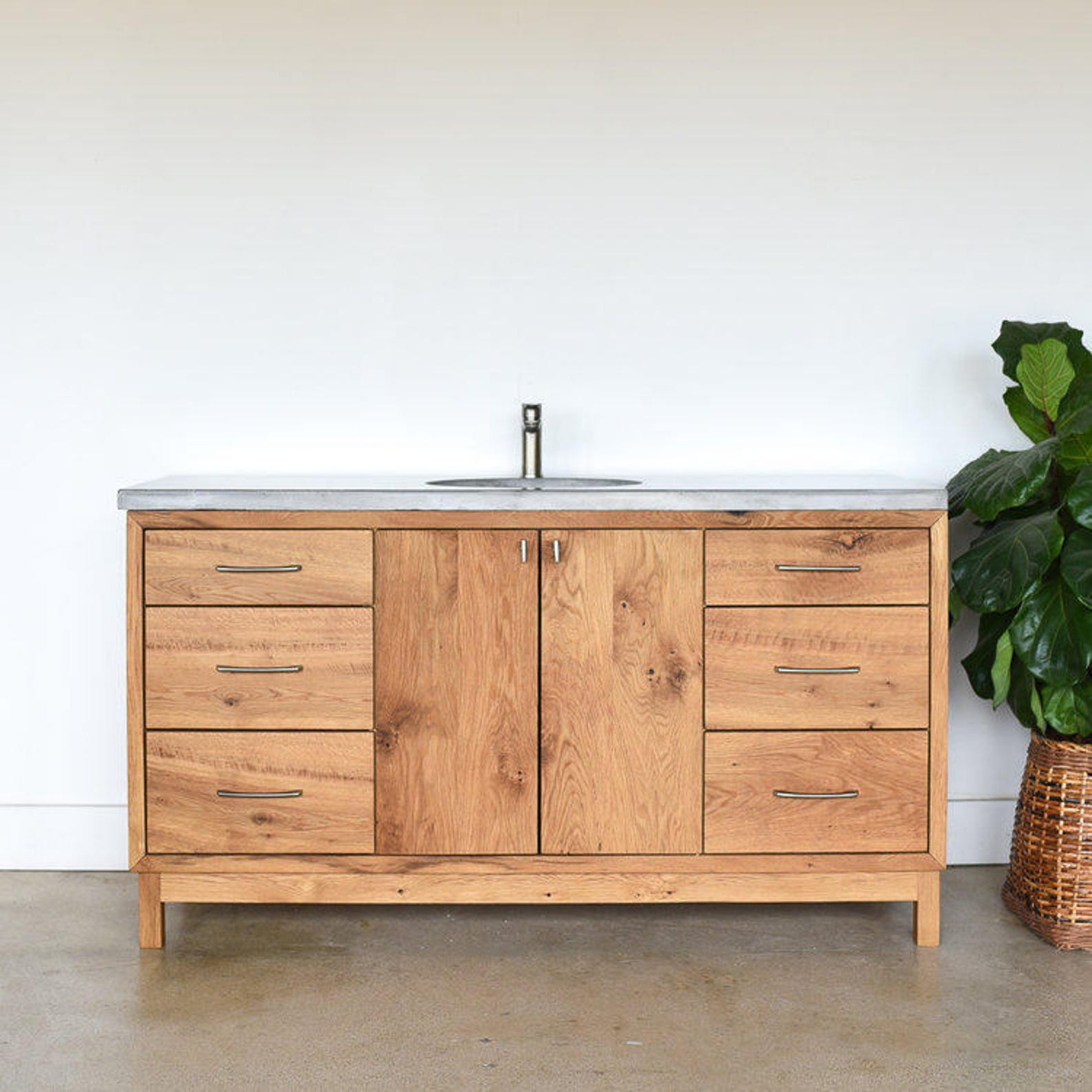 60 Custom Bathroom Vanity Made From Reclaimed Wood - Etsy