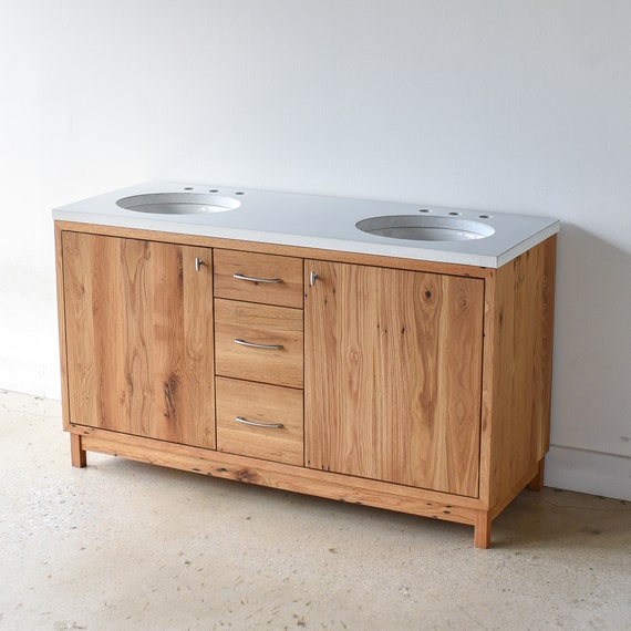 60 inch wood vanity double sink deals