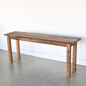 Farmhouse Reclaimed Wood Console Table image 2