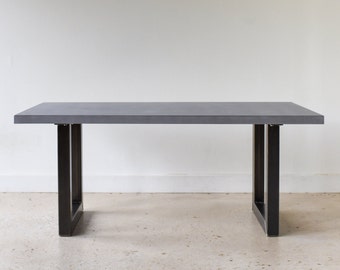 Industrial Modern Indoor/ Outdoor Concrete Dining Table