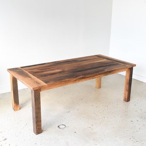 Reclaimed Wood Breadboard Farmhouse Dining Table - Etsy