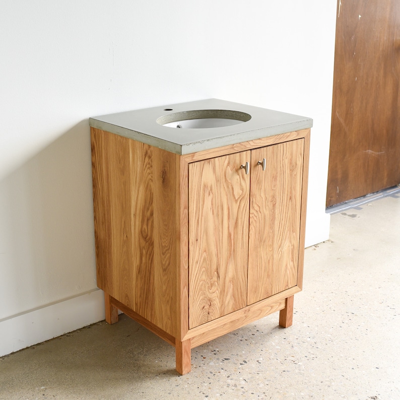 24 Bathroom Vanity Made From Reclaimed Wood / Modern Etsy