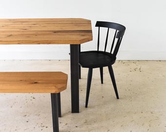 Clipped Corner Industrial Dining Table