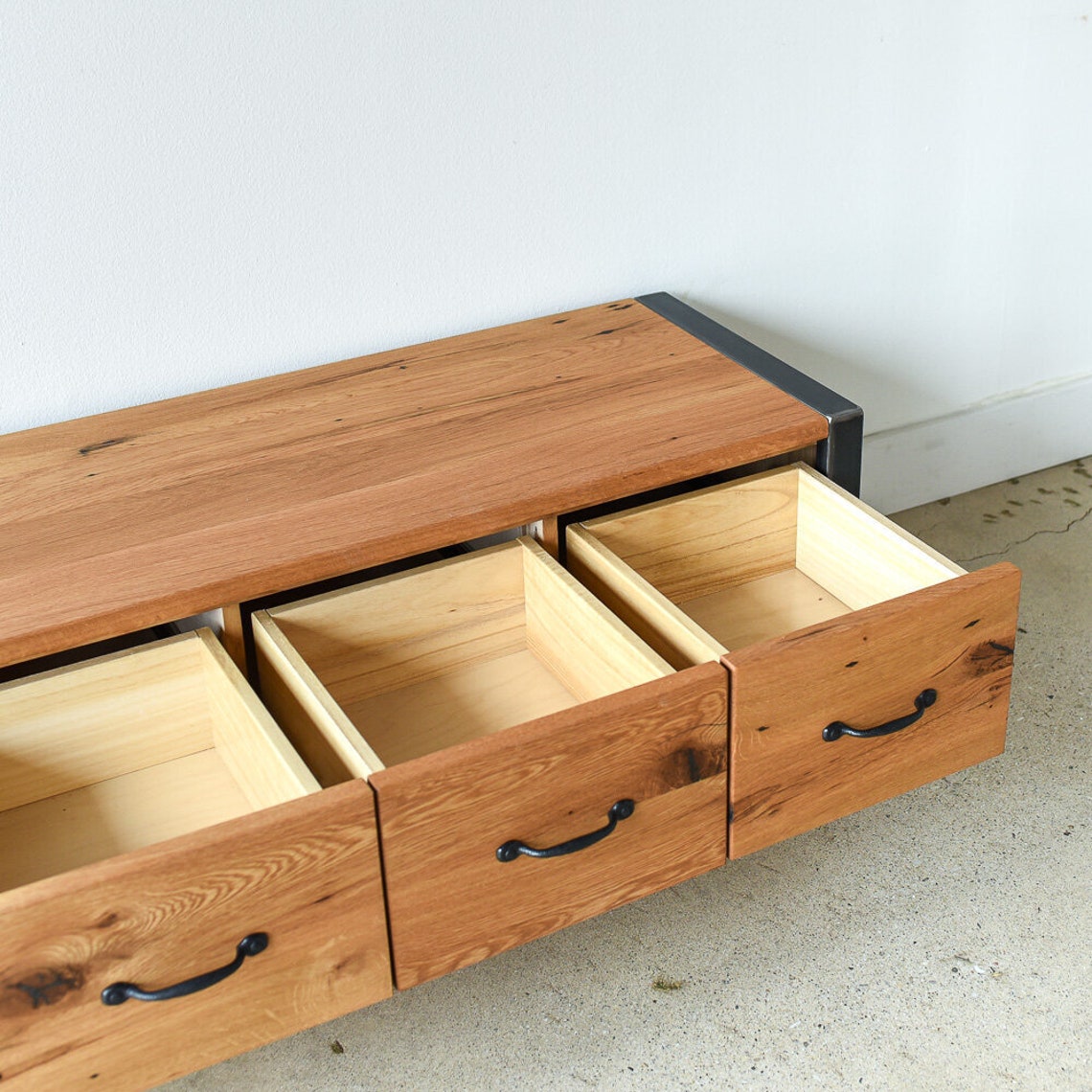 48 Farmhouse Storage Bench / Entryway Reclaimed Wood Etsy