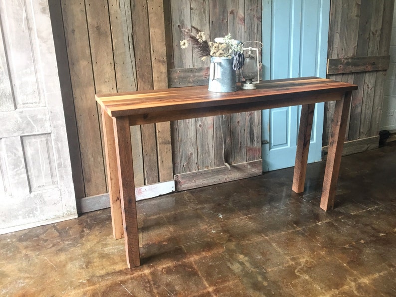 Farmhouse Reclaimed Wood Console Table image 1