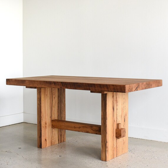 Farmhouse Dining Table Timber Frame Kitchen Table 3 Etsy