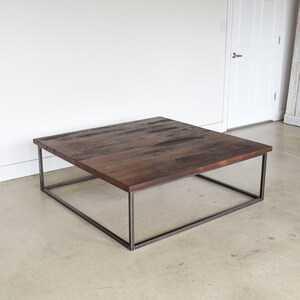 Box Frame Reclaimed Wood Coffee Table image 5