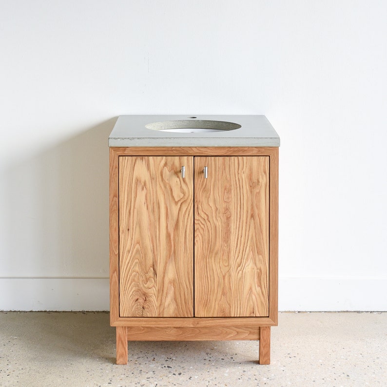 24 Bathroom Vanity Made From Reclaimed Wood / Modern Etsy