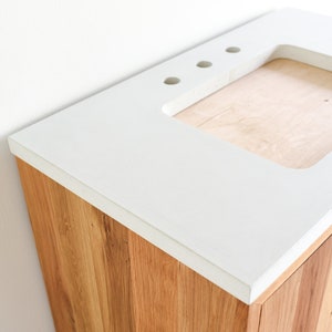 Concrete Vanity Top / Rectangle Undermount Sink image 3