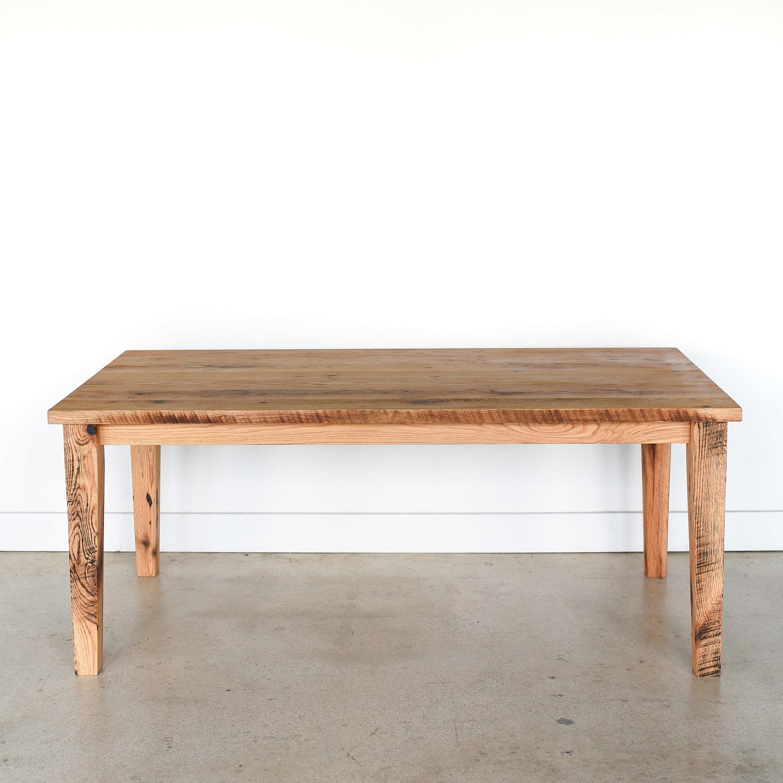 Quick Ship Reclaimed Wood Farmhouse Dining Table / Tapered Legs - Etsy