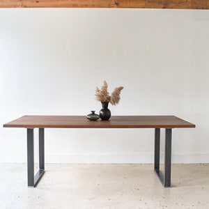 Industrial Dining Table Made From Reclaimed Wood