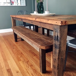 Reclaimed Wood Farmhouse Dining Table - Etsy