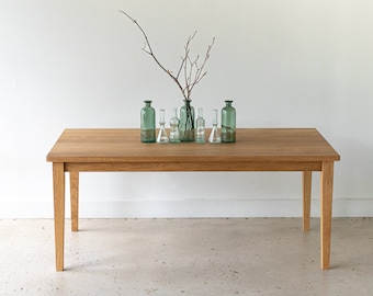 Farmhouse Kitchen Table with Tapered Leg