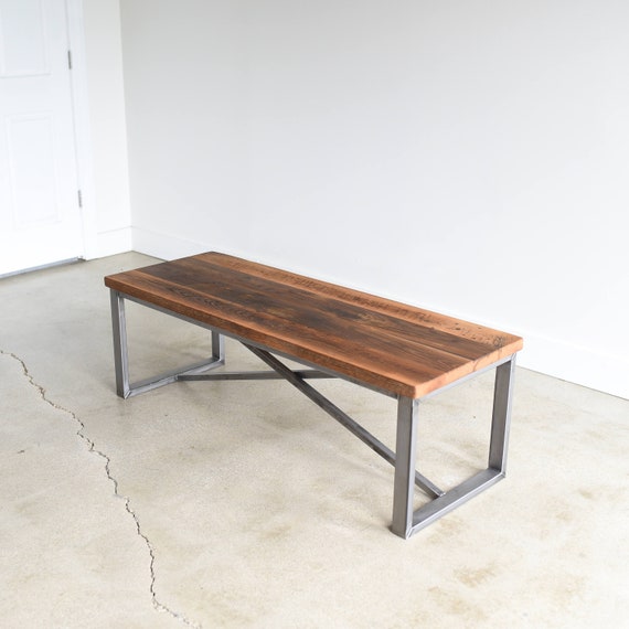 Coffee Table Made From Reclaimed Wood Industrial Steel X Frame Base - X Frame Coffee Table Base Coffee Table Made From Reclaimed Wood Industrial Steel X Frame Base - X Frame Coffee Table Base