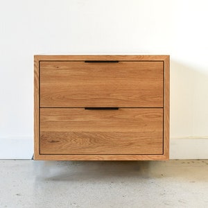 30 Modern Floating Vanity / 2-Drawer image 1