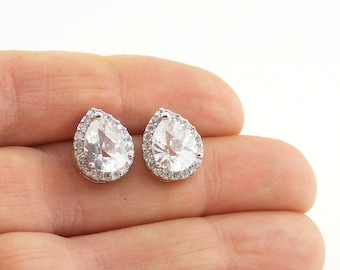 Sparkling Crystal Post Earrings, Vintage Style Bridal Earrings, Wedding Jewellery, Bridesmaid Gifts