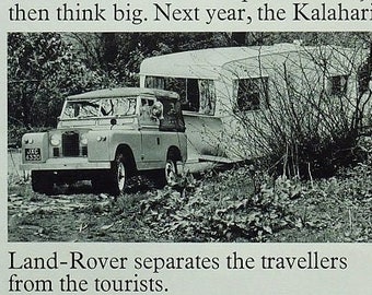 Land Rover Car Print 1966, Advertising Wall Art
