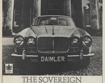 Daimler Car Print 1969, Advertising Wall Art
