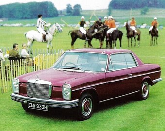 Mercedes Car Prinr 1970, Original Advertising Wall Art