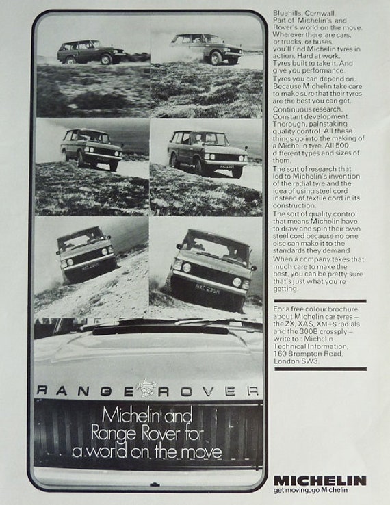 Range Rover Car Print 1970, Advertising Wall Art - Etsy Canada