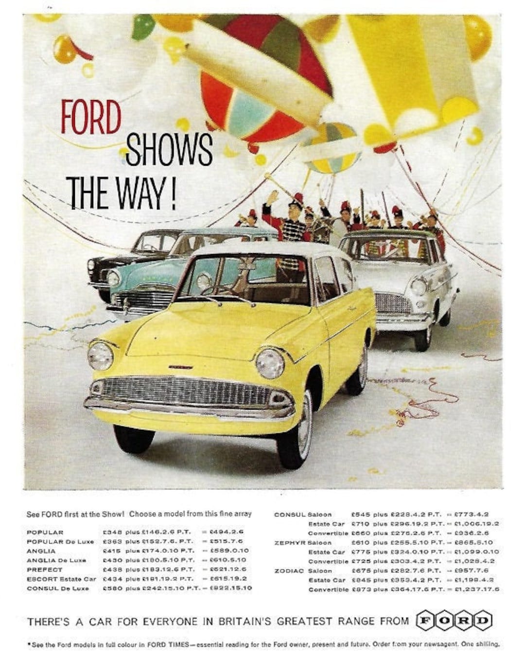 Ford Car Print 1960, Original Advertising Wall Art - Etsy UK