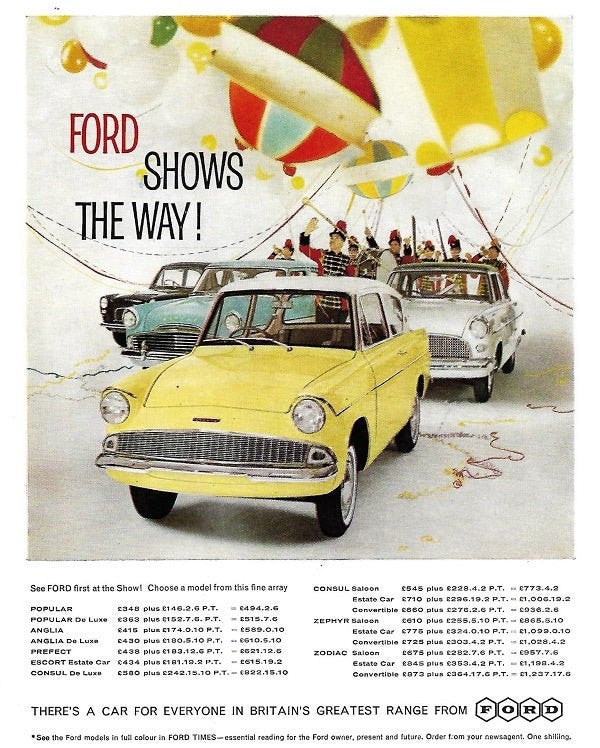 Ford Car Print 1960, Original Advertising Wall Art - Etsy