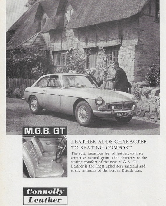 MGB Car Print 1965, Original Advertising Wall Art - Etsy