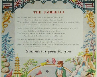 Original Guinness Advert 1956, Wall Art