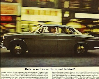 Rover Car Print 1964, Advertising Wall Art