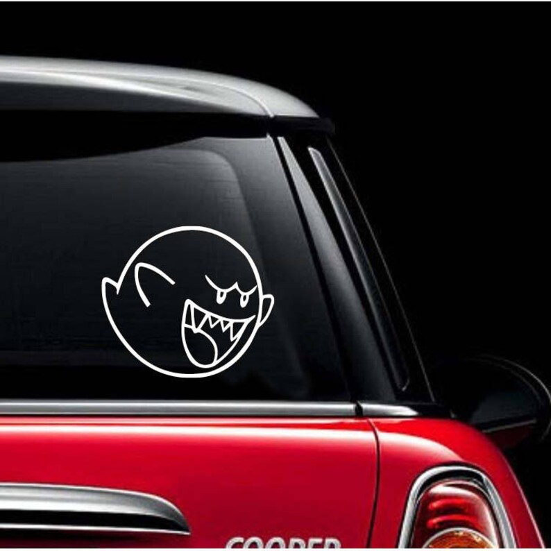Super Mario Bros Boo Ghost Car Decal Wall Words Man Cave Etsy Canada