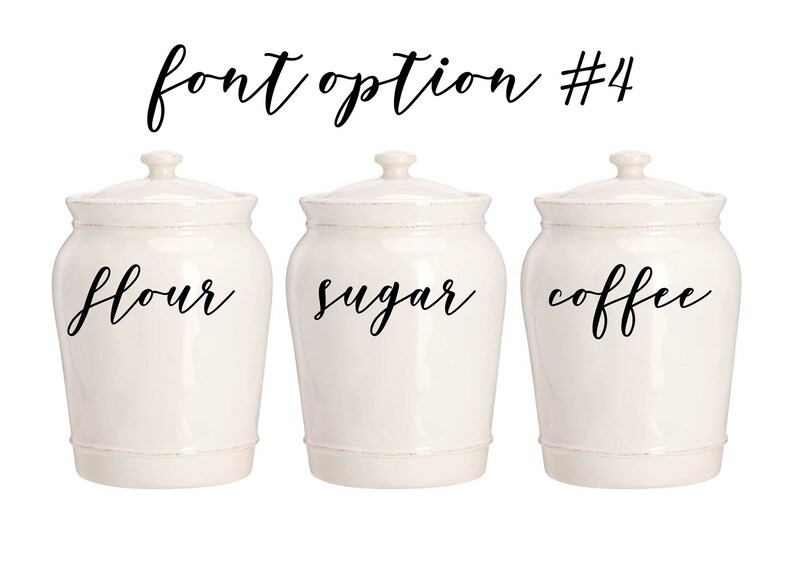 Kitchen Canister Labels Home Goods Storage Label Home Etsy