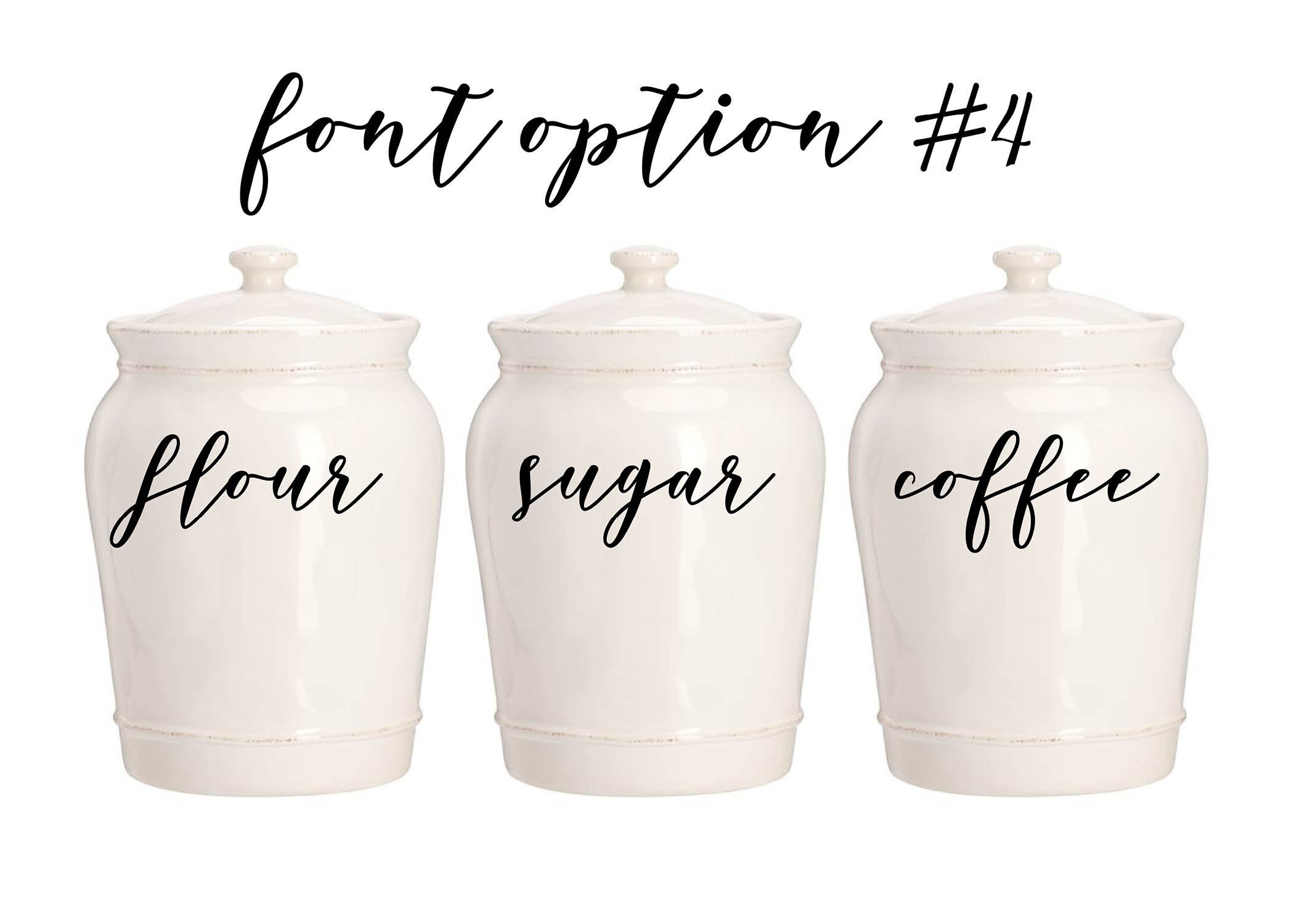 Kitchen Canister Labels Home Goods Storage Label Home Etsy