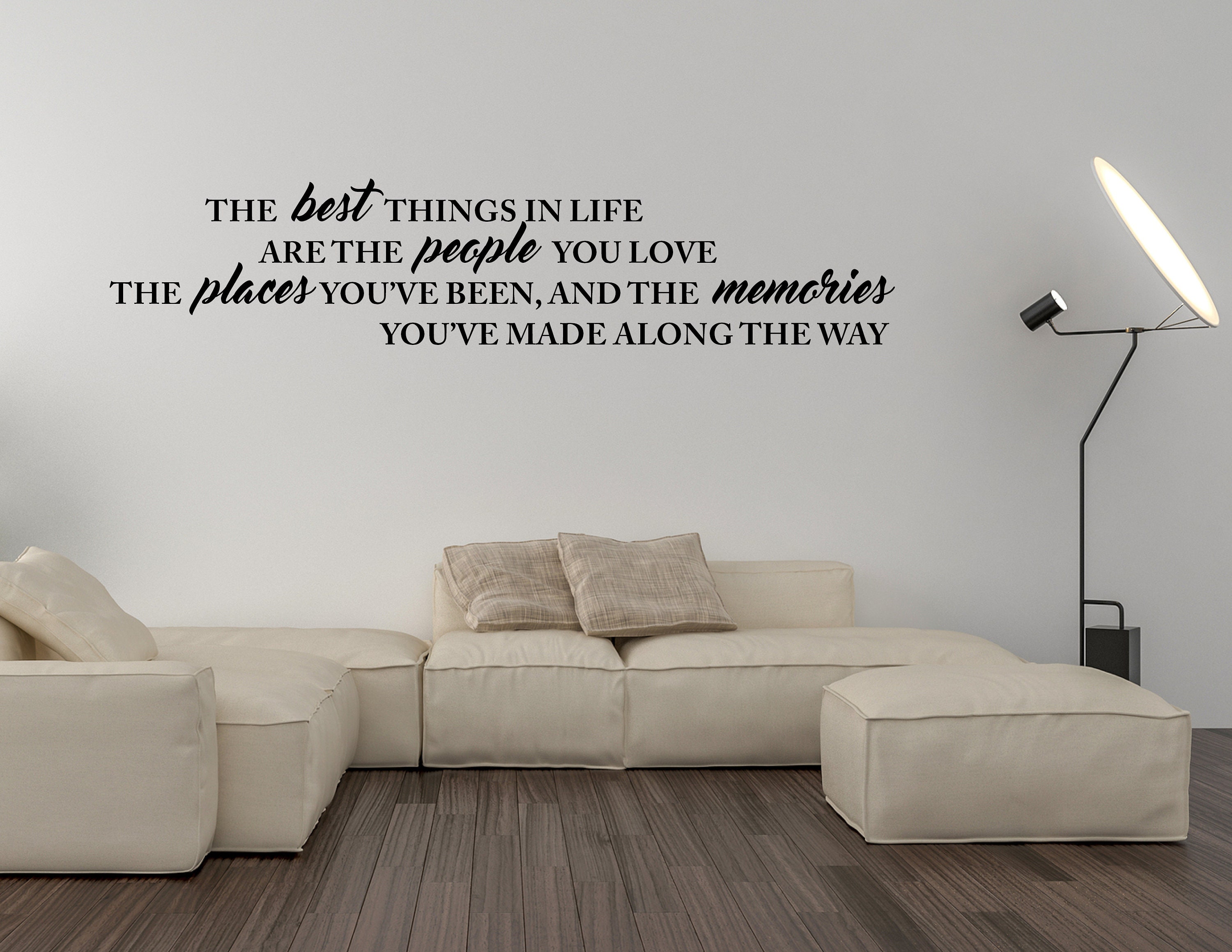 Vinyl Wall Word Decal The Best Things in Life are the People Etsy