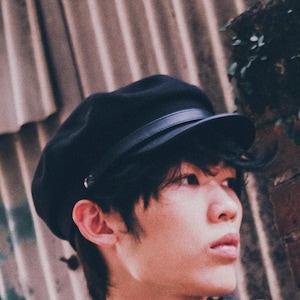 DANUBE MOD 4 laine couronne visière en cuir polonais traditionnel avec pointe casquette pour homme pêcheur breton capitaines marin skipper marin violoneux noir