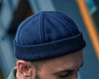 NAVY WATCH Wool Cloth Dock Worker Beanie Stevedore Longshoreman